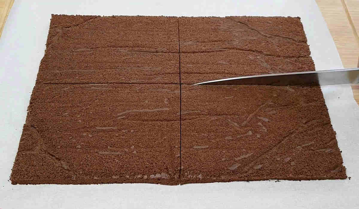 разрезание коржа