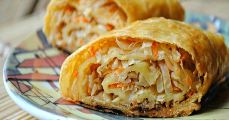 штрудель с капустой