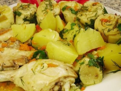 Штрули с курицей