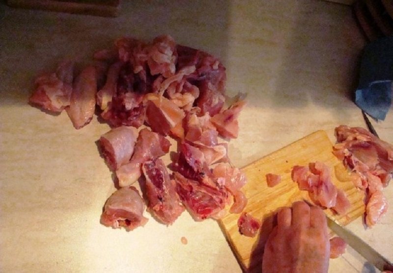 как разделать курицу