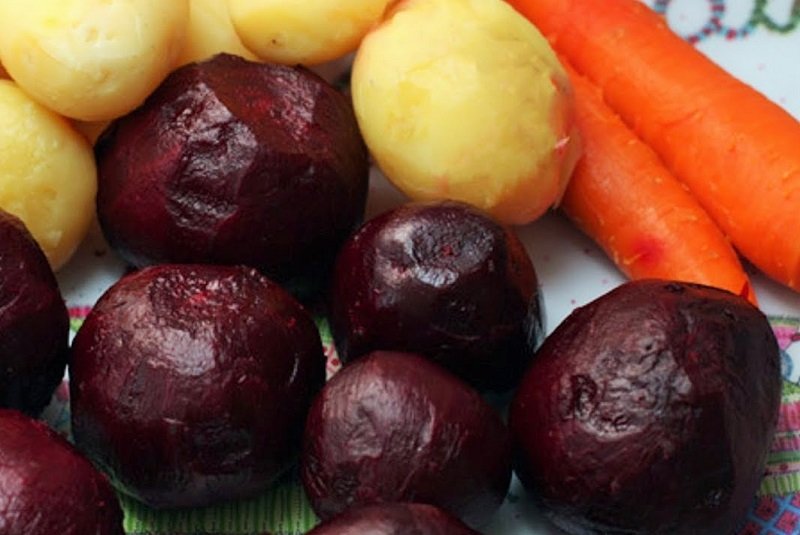 вареные овощи