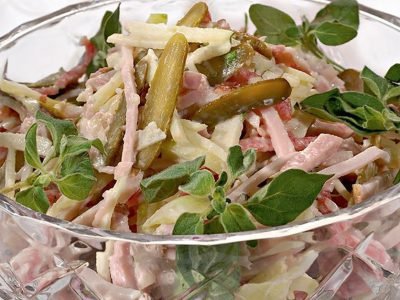 Швейцарский новогодний салат