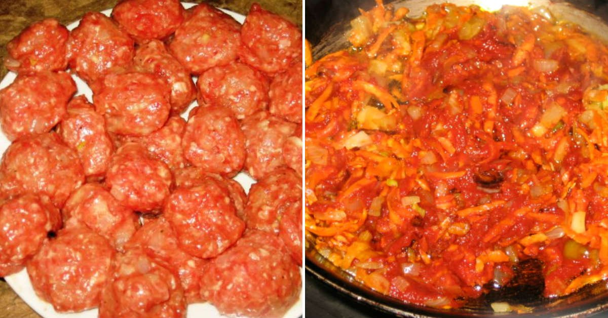 сибирский борщ с фрикадельками