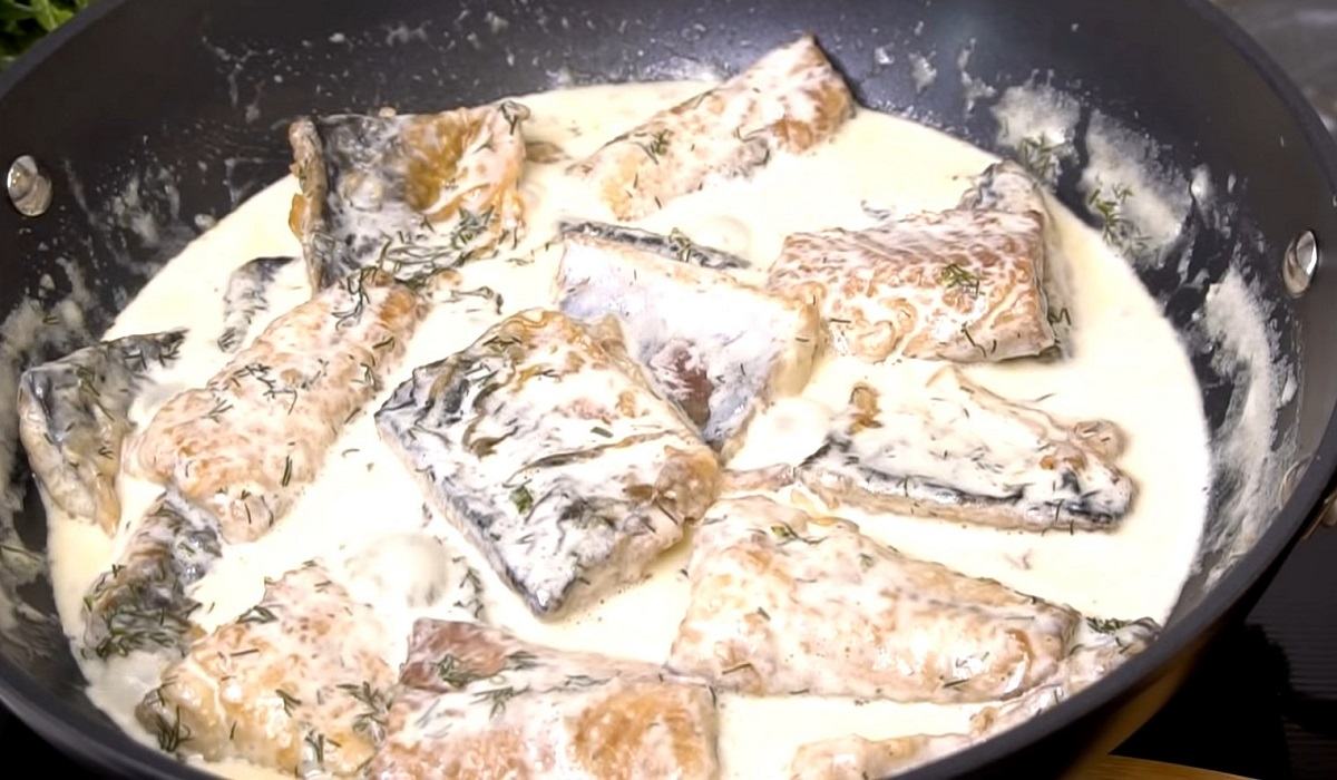 скумбрия в сливочном соусе