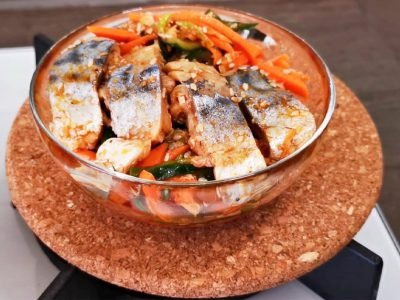 Скумбрия по-корейски быстрого приготовления