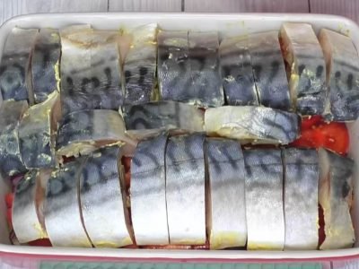 Скумбрия с картофелем