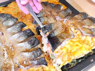 Скумбрия с картошкой в духовке по-одесски