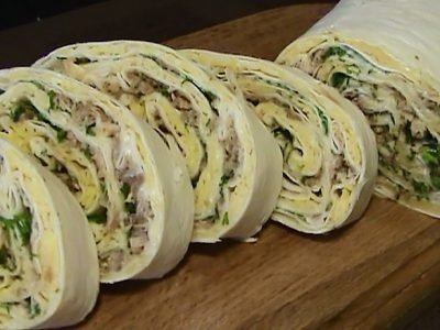 Скумбрия в лаваше