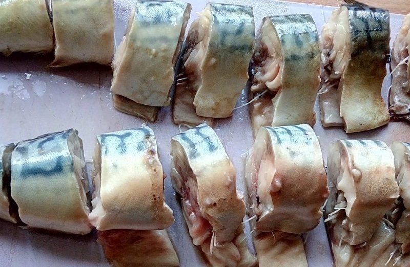 нарезка скумбрии