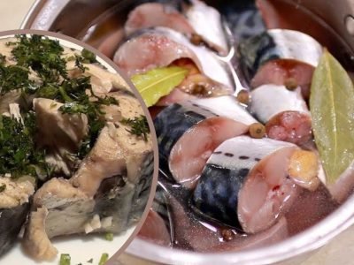 Скумбрия в лимонном рассоле