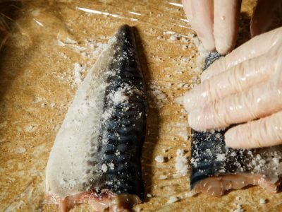 Скумбрия в пакете