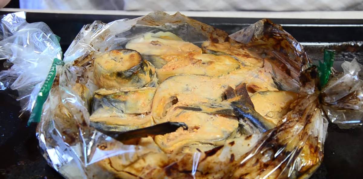 запеченная скумбрия 
