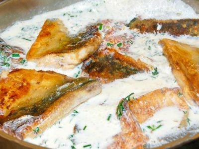 Скумбрия в сливочном соусе