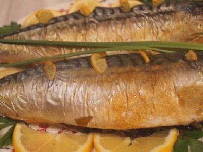 Скумбрия, запеченная в фольге
