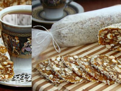 Сладкая колбаска из сухофруктов