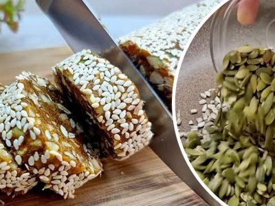 Сладкая колбаска из семечек