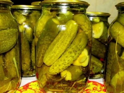 Сладкие маринованные огурцы с уксусом