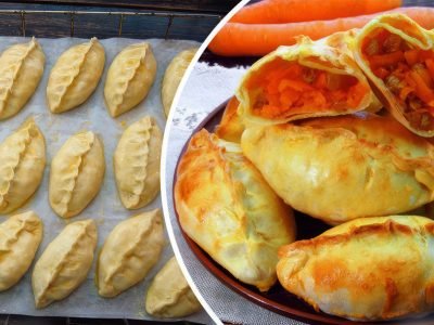 Сладкие пирожки с морковью и изюмом