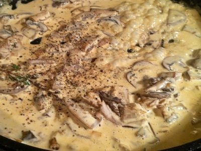 Сливочный соус с грибами