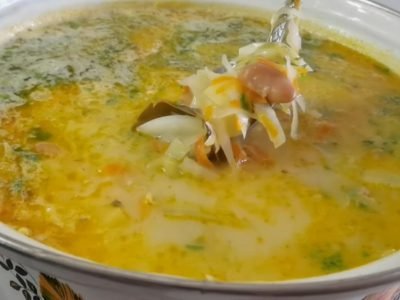 Сливочный суп с капустой