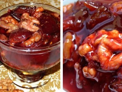 Сливовое варенье с орехами