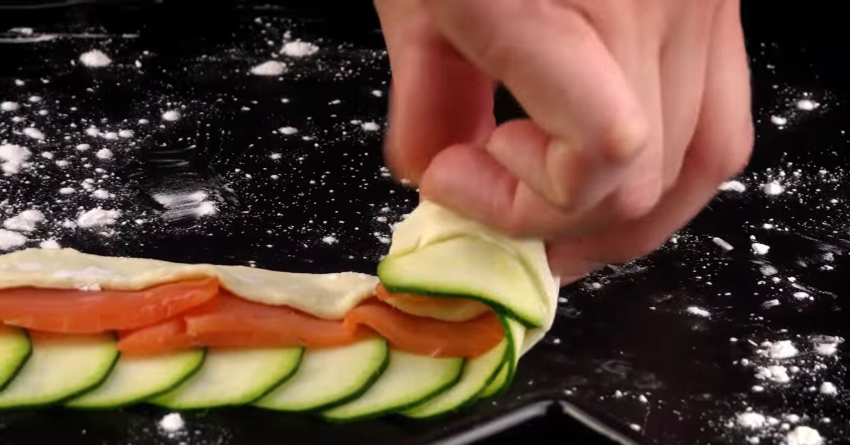 слойки с кабачком