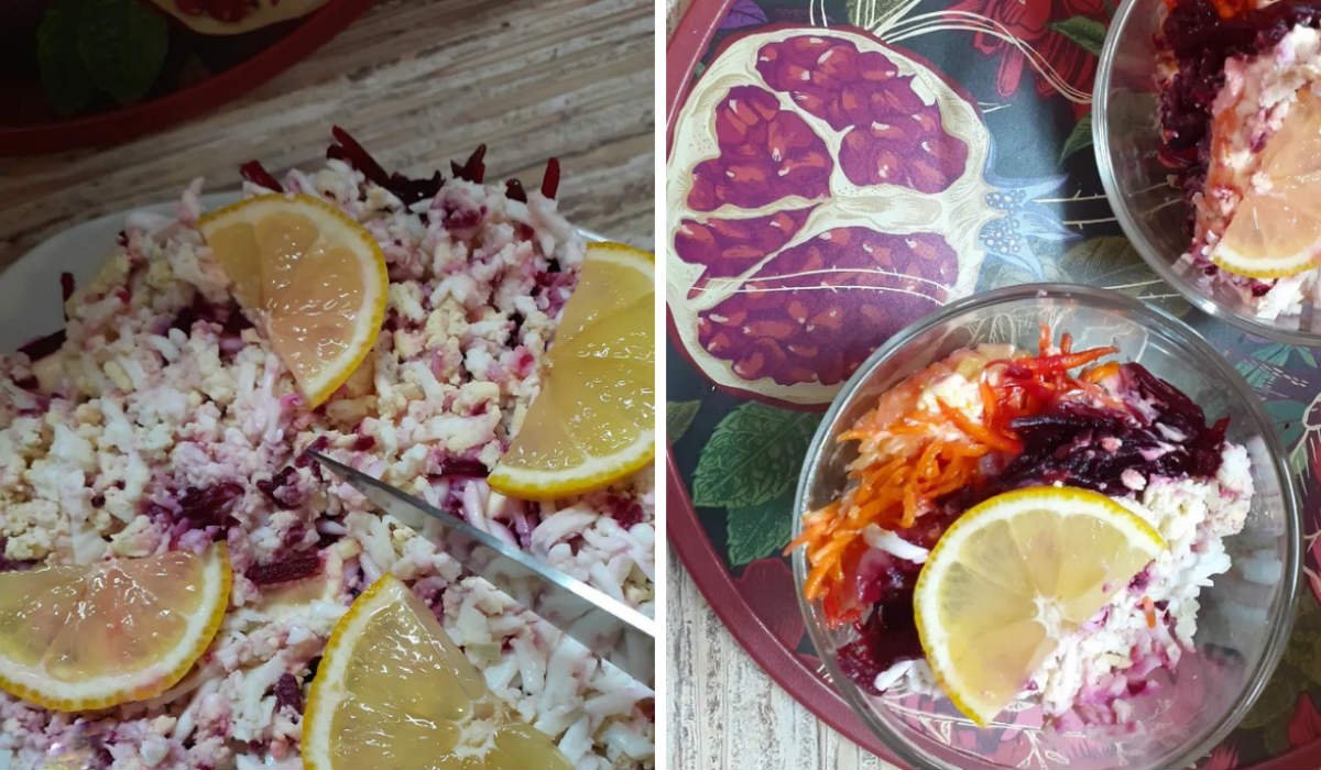 салат со свеклой