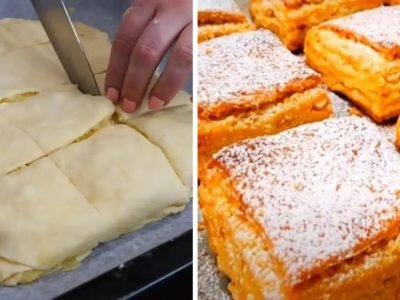 Слойки на кефире а-ля «Наполеон»