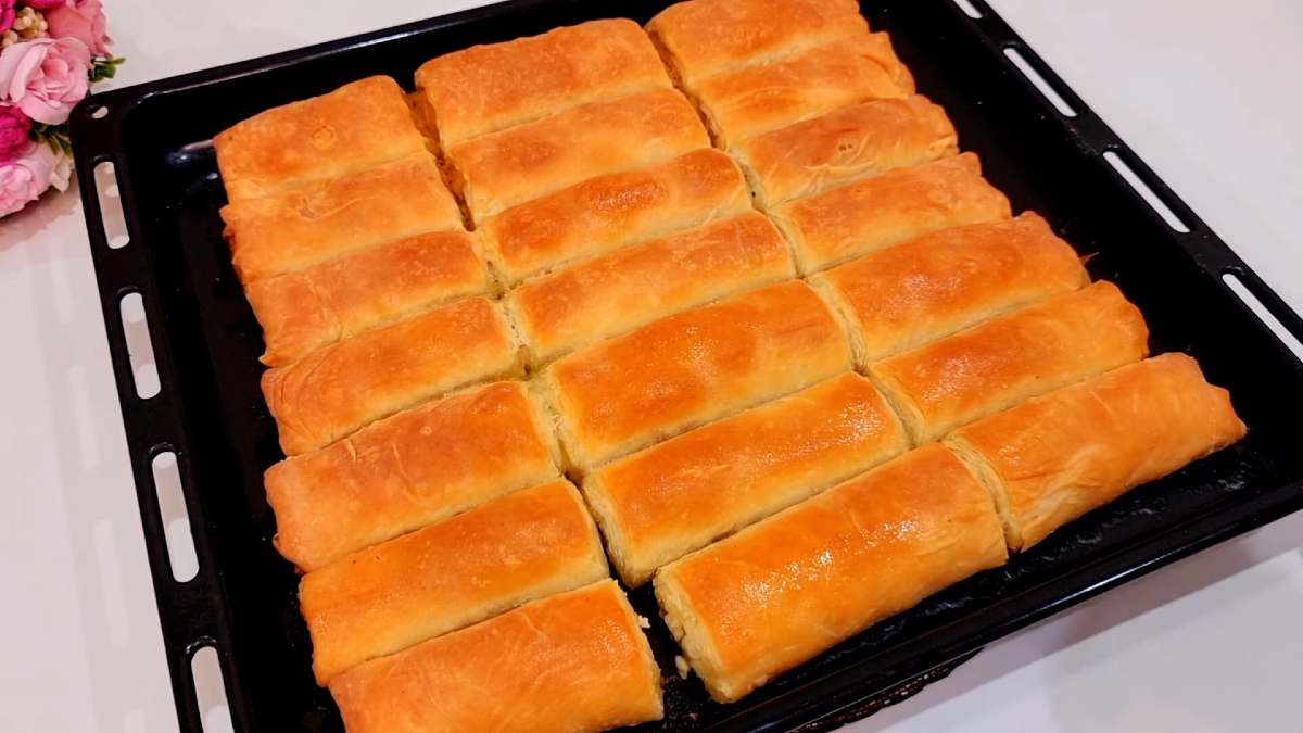 слоеная выпечка с начинкой