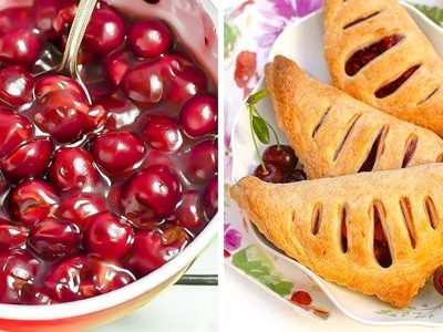 Слойки с вишней