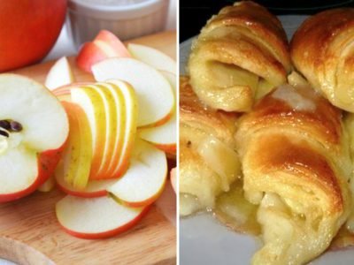 Слойки с яблоками