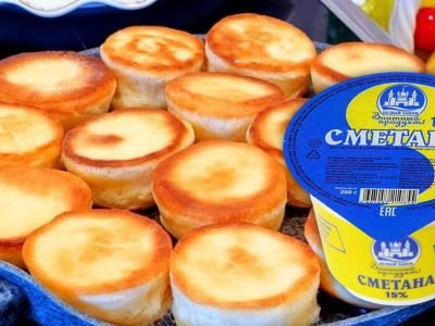 Сметанные пышки к чаю