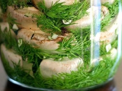 Соленые шампиньоны