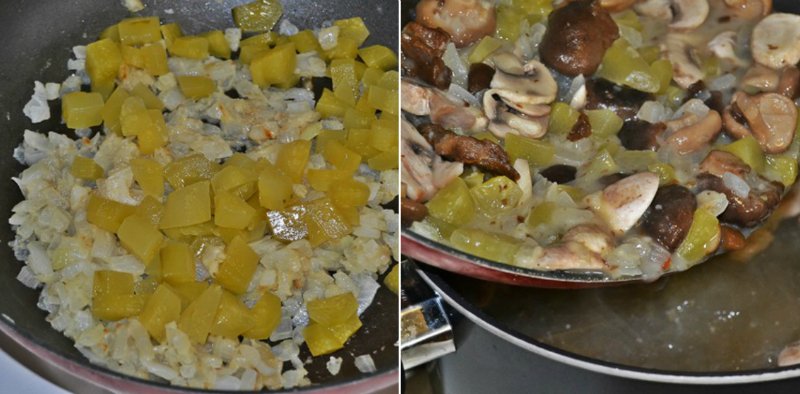 овощи на сковороде