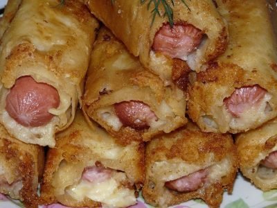 Сосиски в картофельном тесте