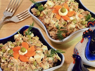 Советский рыбный салат