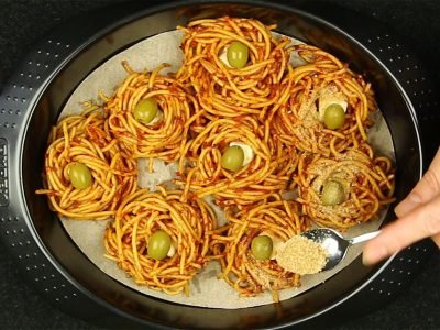 Спагетти «Гнездышки»