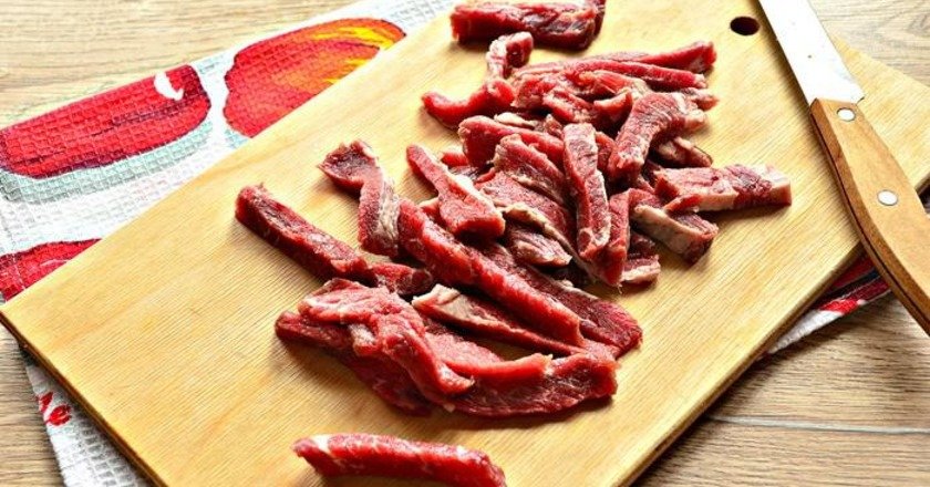 спагетти с мясом