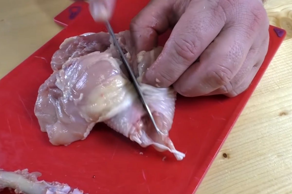 надрез мяса