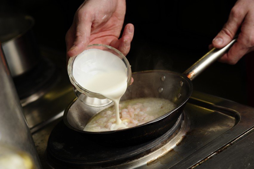 креветки со сливками