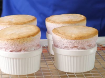 Воздушное суфле из красной смородины