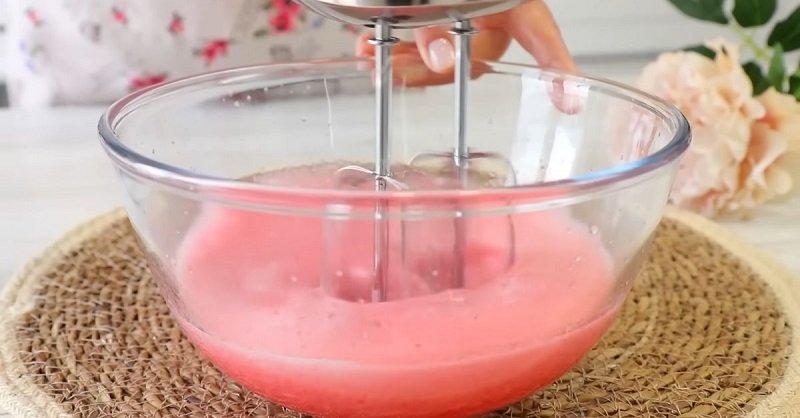 взбивание суфле из порошкового желе