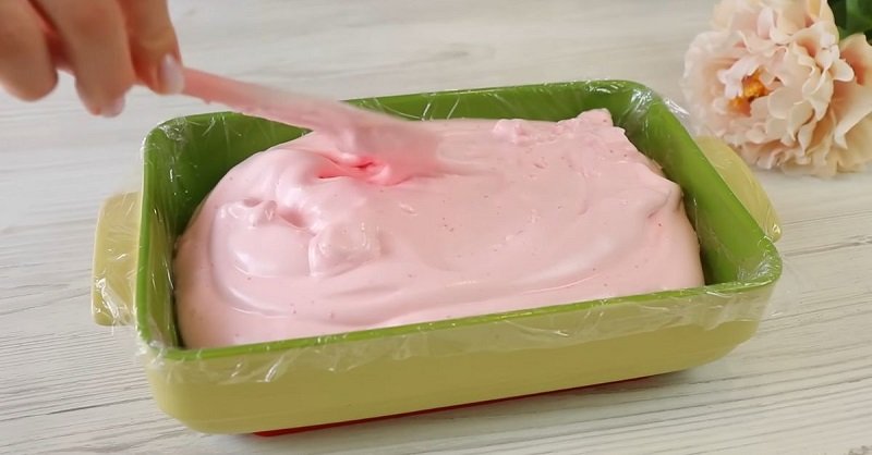 выкладка суфле в форму