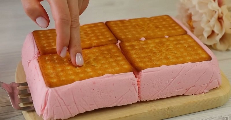 застывшее суфле с печеньем