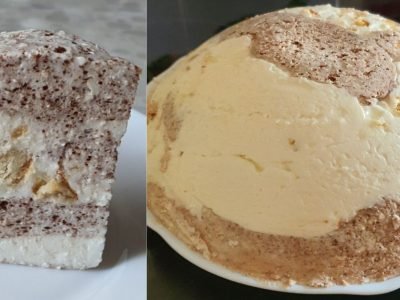 Мраморное суфле из творога