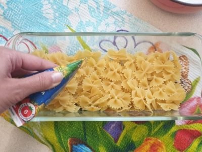 Сухие макароны в духовке