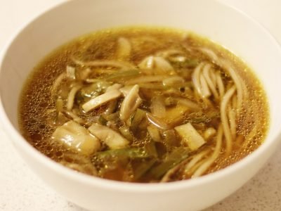 Постный суп из шампиньонов с макаронами