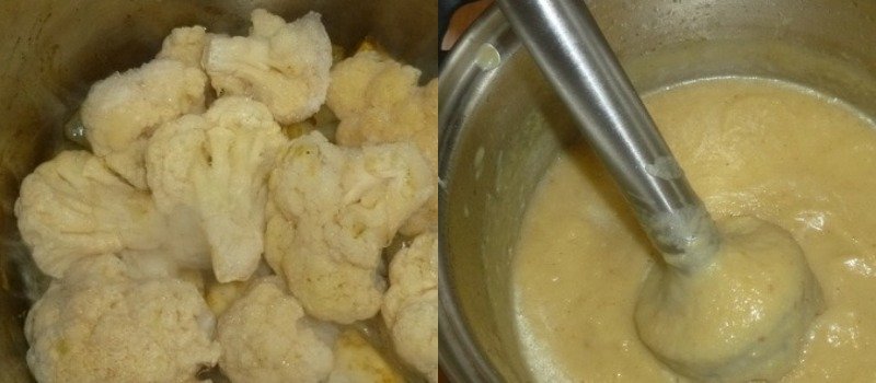 суп из цветной капусты и сельдерея