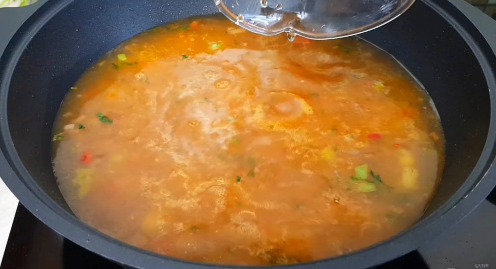 Густой суп мампар с клецками
