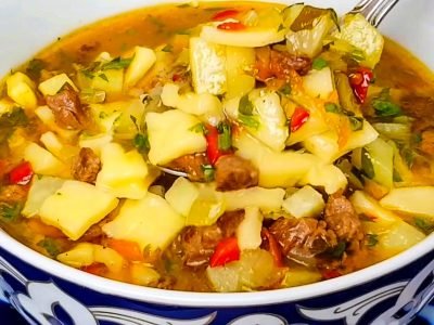 Густой суп мампар с клецками